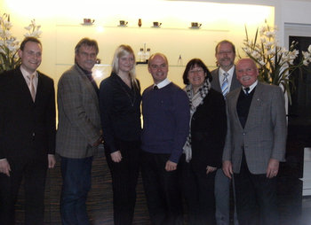 v.l.n.r.: Christian Köpke, Axel Hoffmann, Kerstin Zuber, Markus Munkenbeck, Alexandra Schroven, Detlef Köpke, Jürgen Schulte
